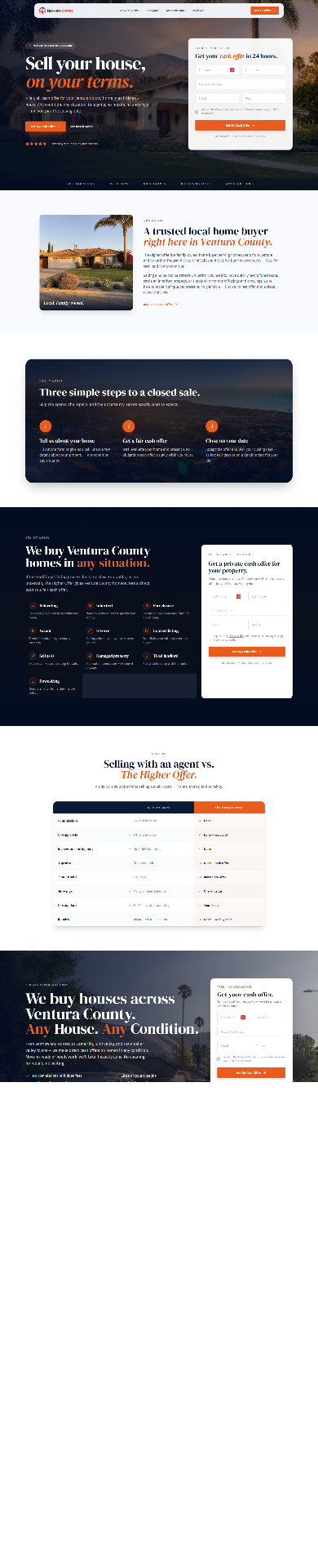 The Higher Offer website screenshot