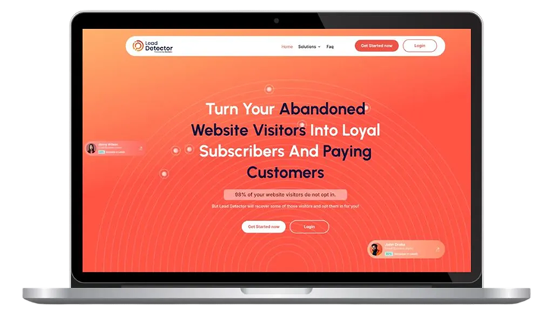 Website screenshot - leaddetector.io